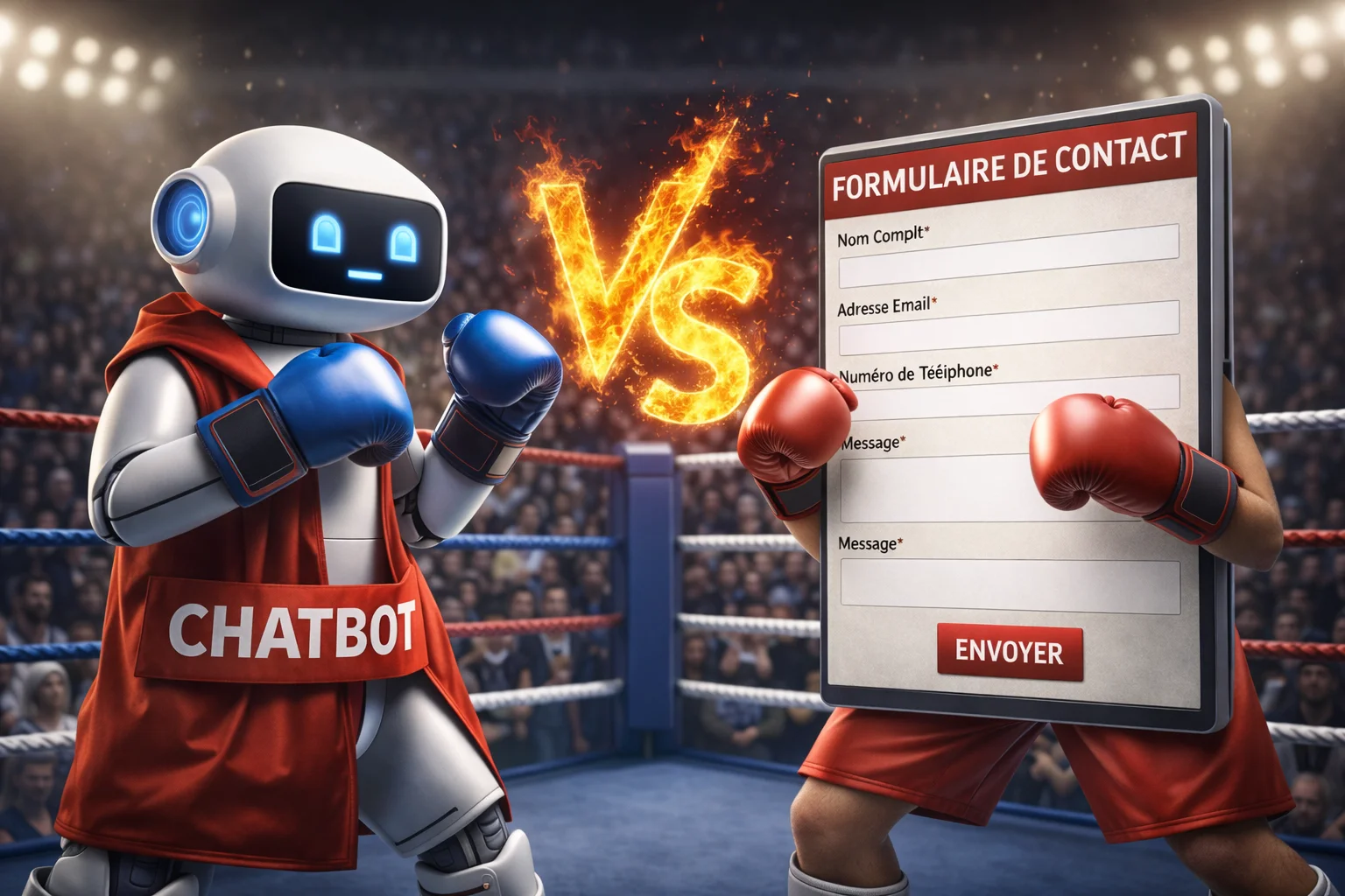 Chatbot IA vs formulaire de contact : lequel convertit le mieux ?